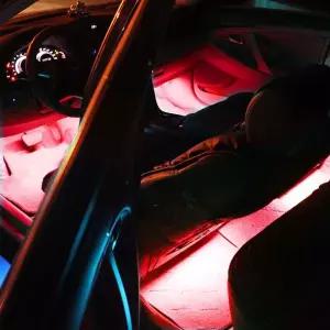 자동차 LJA139F0 무드등 풋등 LED 실내등 단색2바-레드