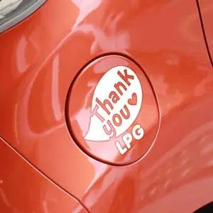 땡큐말풍선 SDW000Y3 자동차 주유구스티커 화이트 LPG