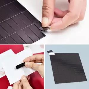 조각 고무 자석판 25x10mm 자석 고무판 홍보물 부착 조각고무자석 (WEBE192)