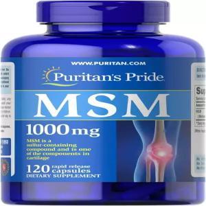 퓨리탄의 프라이드 공동 지지 포뮬러 MSM 신속 출시 캡슐 1000mg 120개