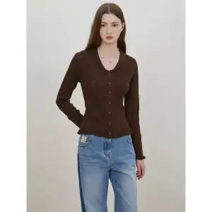 갤러리아 [26S/S] 듀엘 스칼럽 카라 가디건(D262KSL038)