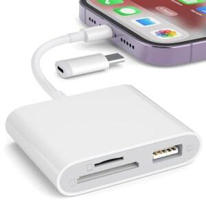 HAIYIJIN 용 SD 카드 리더기, USB 지원, 필요 TF 플레이 MICROSD 어댑터, 게임 뷰어, 및 있는 어댑터가 메모리 앤 앱 트레일 없음 플러그 카메라
