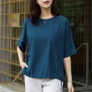 [데드라](99size)쉬폰스트링블라우스 TBD3280