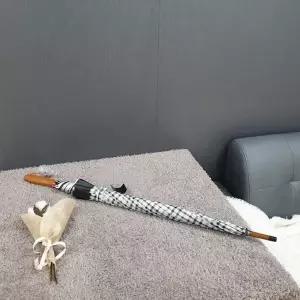 자동 체크실버 장우산