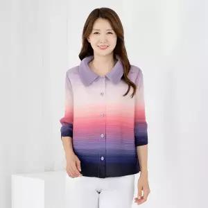 엄마옷 모슬린 엄마옷 여름 플리츠 볼레로 가디건 자켓 그라데이션 605HJK299 중년여성/50대/60대/70대/빅