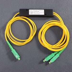 1개 1x2 FTTH 광섬유 분배기 1포인트 2 광섬유 분배기 박스 테이퍼형 1:2 분배기 박스 SC/APC 컴퓨터 액세