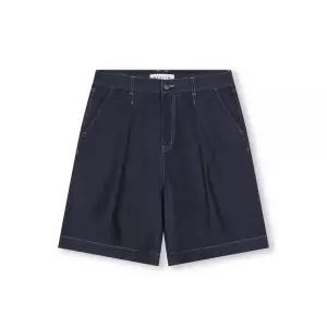 [정품] 비슬로우 WIDE FIT ONE TUCK TENCEL LIKE SHORTS INDIGO 1069642