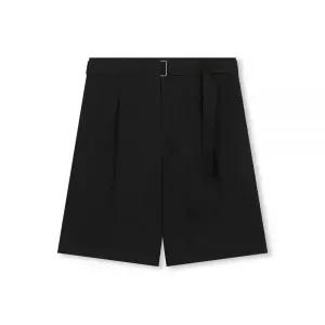 [정품] 비슬로우 CRINKLE BELTED ONE TUCK SHORTS 블랙 1069664