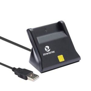 ZOWEETEK CAC 리더기, 카드 리더 밀리터리, 맥 윈도우, 스마트 호환 액세스 일반 및 밀리터리 리눅스와 USB DOD OS