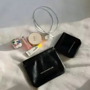 ( )미니 자석파우치 블랙 대 파우치백 립밤파우치 미니파우치 가방이너백 미니화장품파우치