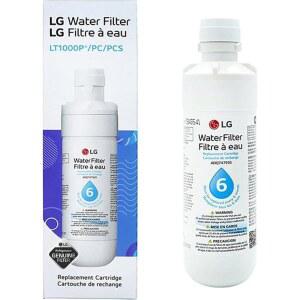 LG LT1000P - 6개월/200갤런 용량 교체 냉장고 정수 필터(NSF42, NSF53, NSF401) ADQ74793501, ADQ75795105, AGF80300704 또는 AGF80300705 화이트