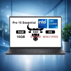 DELL Pro 15 Essential PV15250-UB02KR WIN11PRO DDR5-16GB SSD512GB 인텔 코어 3-100U (DC)