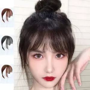 키밍 여성 인모 정수리가발 앞머리 부분가발 3컬러 여성가발