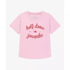 노스페이스 THE NORTH FACE NT7US31M 화이트라벨 여성 하프돔 반팔 티 CA널디 NDY PINK 409057