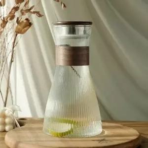 이든 이 우드커버 내열유리 물병 1.5L C타 손잡이