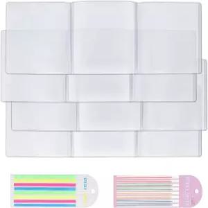 Xovnfp 4Pcs 마작 카드 슬리브 및 라인 파인더 세트 - 내구성이 뛰어난 매트 안티 글레어 플라스틱 홀더와
