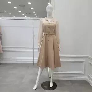 [미니멈]시스루 레이어드 플레어 원피스 (MYCAWO7340BE1)_IC