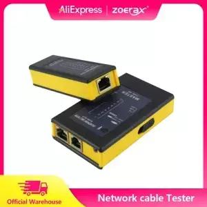 ZOERAX 충전식 네트워크 케이블 테스터 RJ45 LAN 이더넷 네트워킹 도구 수리