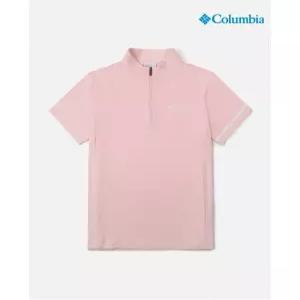 컬럼비아 여성흡습성소재 Meramec Point 하프집업 반팔 티셔츠_C32YLM627626 510830
