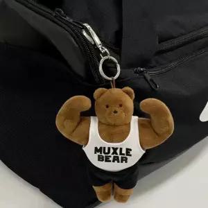 키링 근육곰 헬스 인형 가방 장식 고리 귀여운 곰돌이 펜던트 참장식