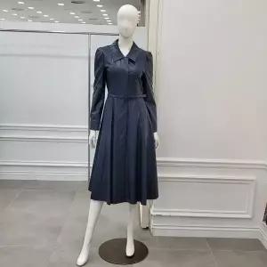 [미니멈]페이크 레더 플레어 원피스 (MYCAWO8330NA1)_IC
