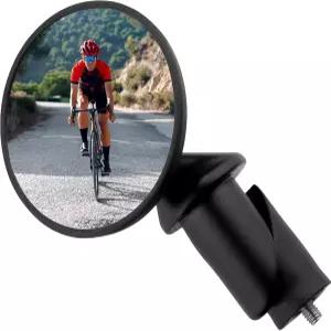CATEYE BM-45 바 엔드 미러 - 도로 MTB 및 자갈 자전거용 초소형 스크래치 방지 유리가 장착된 내구성 있는