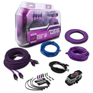 퓨즈 홀더 250A 최대 3500와트 RMS 울트라 플렉스 와이어 앰프 키트 배선 0 게이지가 포함된 DS18 AKIT0.PU