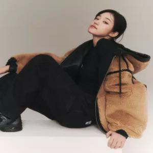 리 리버서블 신세틱 레더 후드 블랙 LE2404JK22BK 4457941