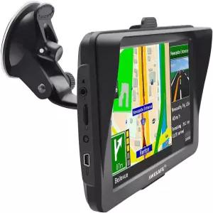 블루투스 기능이 있는 자동차 트럭 RV용 AWESSAFE GPS 내비게이터 최신 2026 지도 7인치 터치스크린 속도