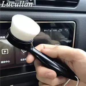 Lucullan 인체공학적 슈퍼 소프트 헤어 나노 브러시 인테리어 가죽 패널 LCD 청소 먼지