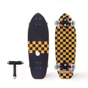 초보자를 위한 Nattork Complete Kid 스케이트보드 29인치 x 9인치 청소년 크루저 더블 킥 덱 오목한 소녀 또는 소년
