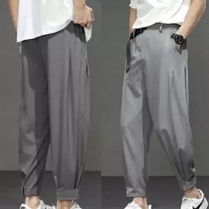 아무 남성 외출복 바지 세미 배기 팬츠 캐 데일리룩