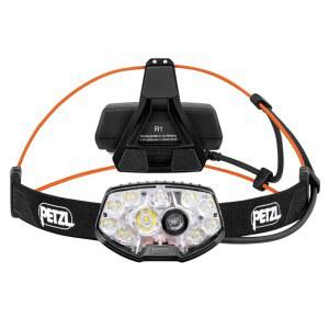 PETZL, Nao Rl 헤드램프, 인체공학적, 초강력 및 충전식 반응형 조명 기술. 1500루멘