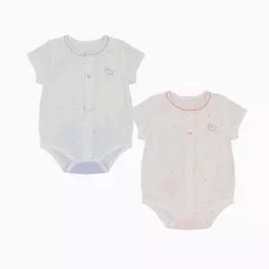 도트반소바디수트핑크도트 택1 07T317911/출산신생아 백일선물여름