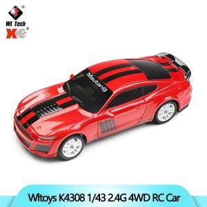 RC카 자동차 오토바이 모형 무선 조정 오프로드 드리프트 미니 포크레인 Wltoys K4308 1/43 2.4G 4WD 미니