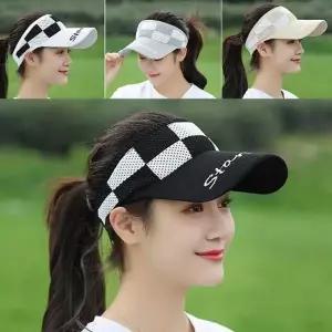 여자 30대 골프 웨어 밴딩 메쉬 썬캡 이 체 니트캡