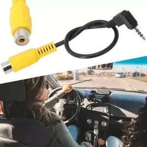RCA-2.5mm AV 변환 케이블 자동차 후방 카메라 주차 내비게이션 비디오 GPS