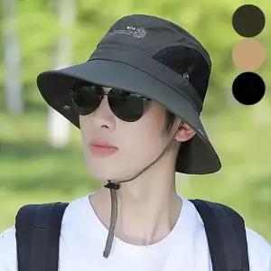 남성 이우 여름 시원한 메쉬 사파리 모자 등산