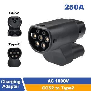 전기 자동차 어댑터 커넥터, CCS2 to TYPE 2, 테슬라 모델 Y S X 3, Type2 EV