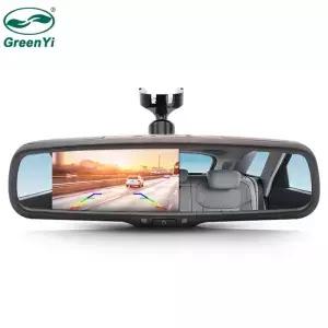4.3 인치 TFT LCD 자동차 앞유리 후면보기 미러 모니터 주차 지원을 위한 2CH 비디오 입력이 있는 장착