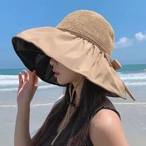 여성 여름 바캉스모자 5컬러 1P 끈탈부착 패션 버킷햇