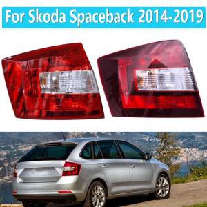 Skoda Spaceback 2014-2019 자동차 후면 조명 커버 테일 운전 브레이크 미등 경고 신호 중지 램프 전구 없