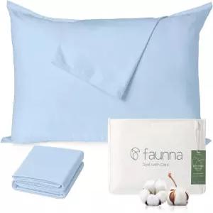 FAUNNA 100 면 베개 보호제 침대 벌레 방지 저자극성 항균 제품 보호로 신선도 향상 - 프리미엄 통기성