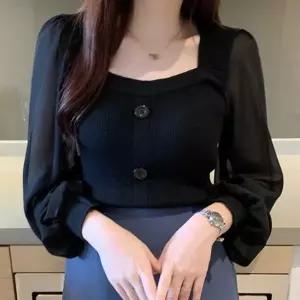 여자 하객 룩 결혼식 니트 쉬폰 긴팔 아무 쇼핑몰