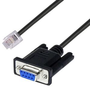APC AP7800 RS232 940-0144A 1.8M용 6FT DB9 - RJ11 6P4C 직렬 콘솔 케이블