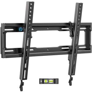 대부분의 23-55인치 LED LCD OLED 4K 평면 커브드 TV를 위한 피피셸 틸트 TV 벽걸이 브래킷 로우 프로파일, 최대 99lbs Max VESA 400x400mm, 8 틸팅으로 광택 방지, 8-16인치 우드 스터드 장착 가능
