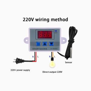 XH-W3002 온도 컨트롤러 LED 디지털 제어 조절기 마이크로 컴퓨터 스위치 센서 AC110V-220V DC12V 24V
