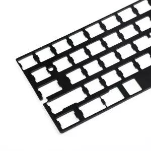범용 양극 산화 알루미늄 포지셔닝 보드 플레이트 GH60 PCB 60 키보드 DIY용 ISO ANSI 지지대