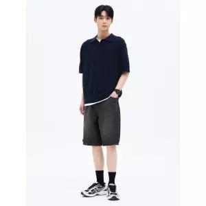 에잇세컨즈 와이드 워싱 워크 데님 쇼츠 애쉬 455425EP34 5059508