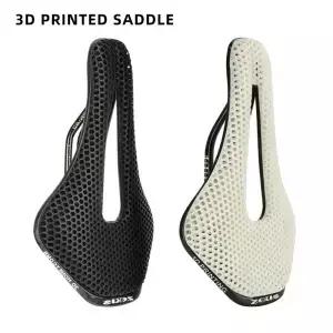 초경량 나일론 탄소 섬유 새들 사이클링 시트 부품 3D 프린트 자전거 편안한 통기성 MTB 로드 바이크